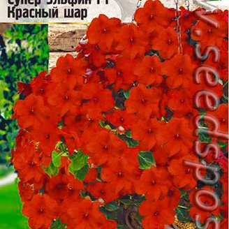 Бальзамин Супер Эльфин Красный шар F1, 10 шт. PanAmerican Seeds Ампельные Шедевры